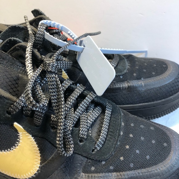 Nike x Off White AF1 Black size 8 US used no Og box - Picture 13 of 16